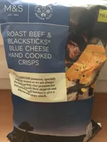 Roast beef & blacksticks blue cheese crisps