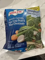 Steam fresh broccoli Carrots Sugar Snap Peas And Water Chestnuts