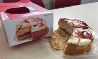 Strawberry & cornish clotted cream cake