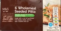 Wholemeal seeded pitta