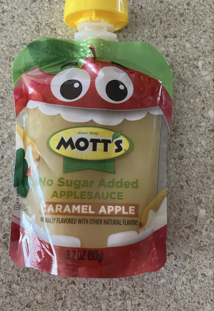 No Sugar Added Applesauce Caramel Apple