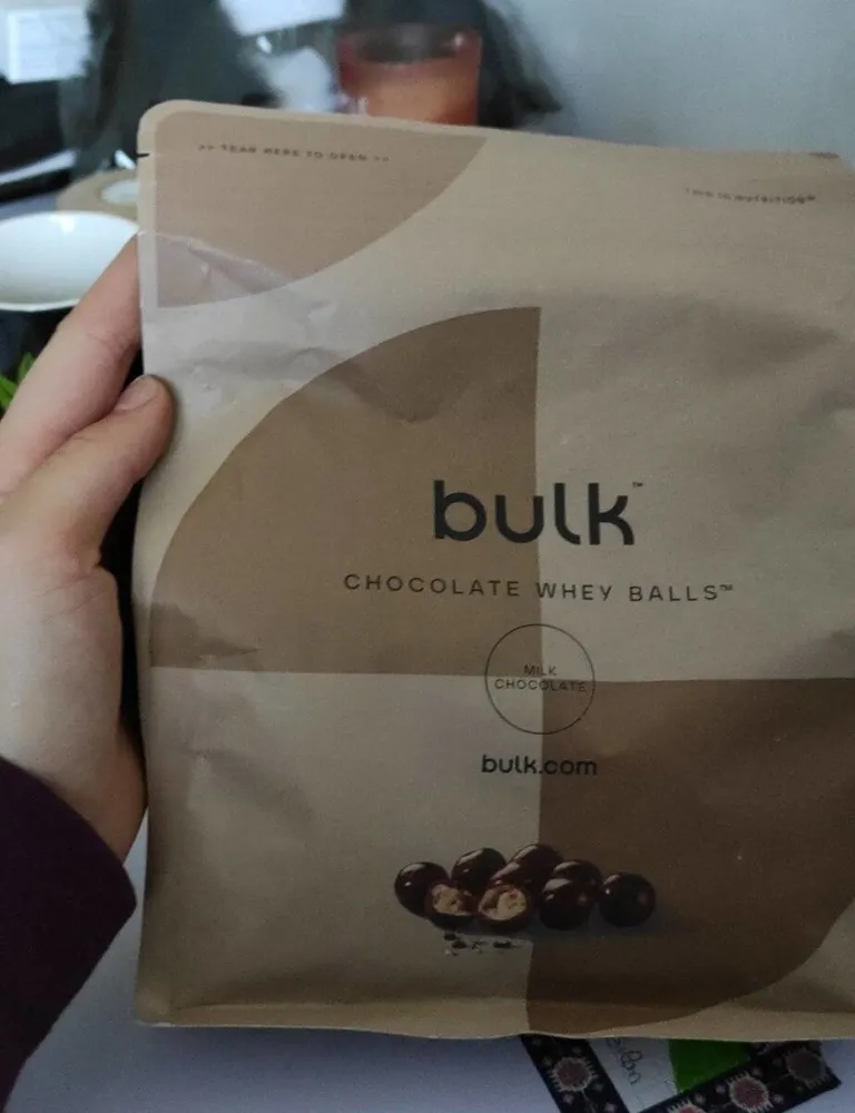 Chocolate whey balls milk chocolate