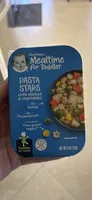 Graduates lil meals pasta stars with chicken and vegetables