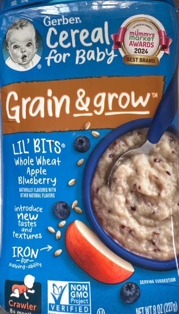 Lil' Bits Whole Wheat Apple Blueberry Cereal (Crawler)