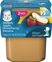 Baby food nd foods apple strawberry banana gmo