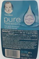 Pure purified minerals water