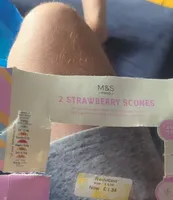 2 strawberry scones