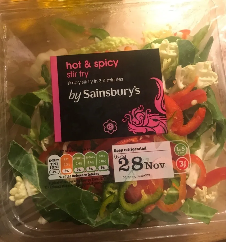 Hot and spicy stir fry