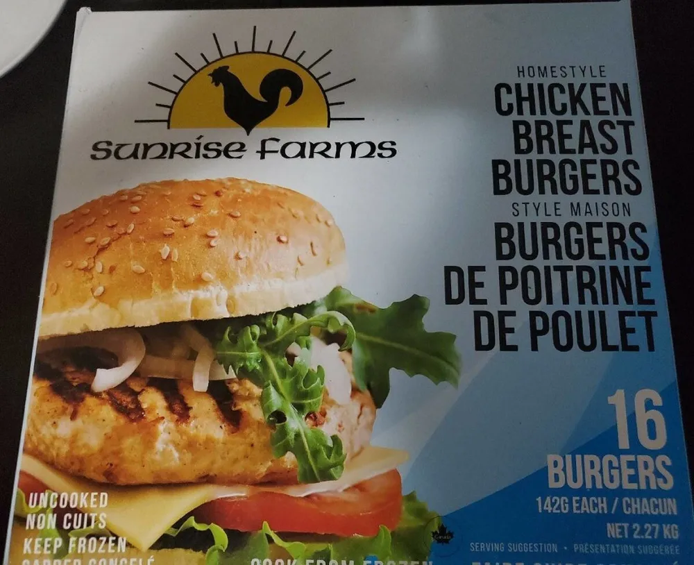 Burger de poitrine de poulet style maison