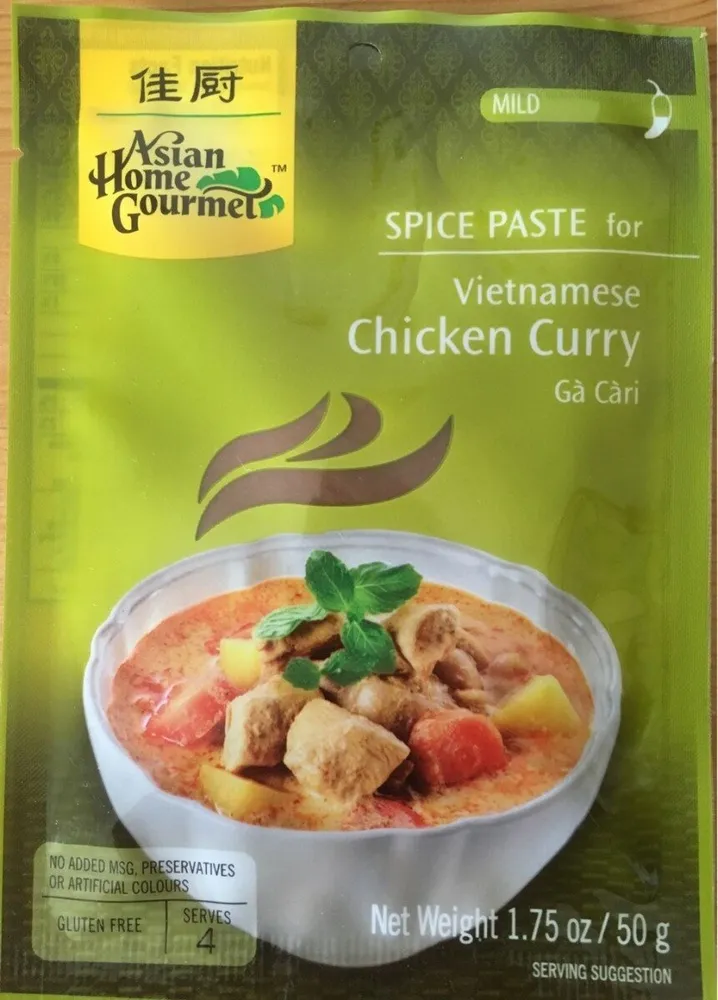 Spice paste for Viatnamese chicken curry