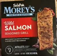 Wild salmon seasoned grill