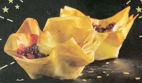 Brie and cranberry tartlets