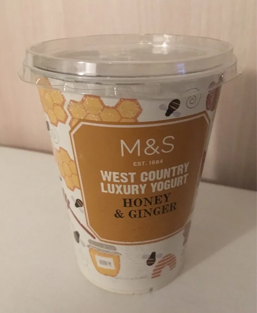 West country luxury yogurt honey & ginger