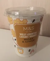 West country luxury yogurt honey & ginger