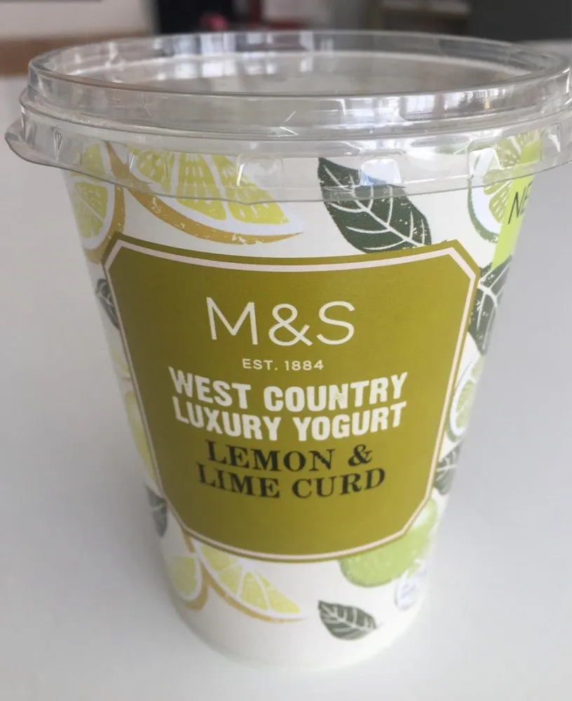 West country luxury yogurt lemon and lemon curd