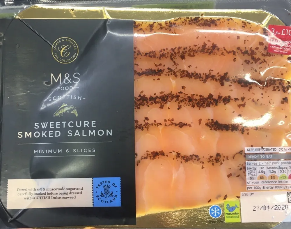 Scottish Sweet Cured Smoked Salmon