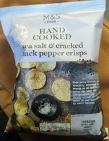Hand Cooked Sea Salt & Cracked Black Pepper Crisps
