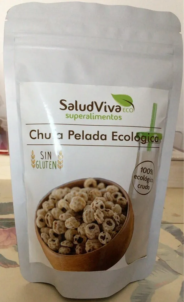 Chufa Pelada  Ecologica , sin gluten , 100/10O ecologico crudo