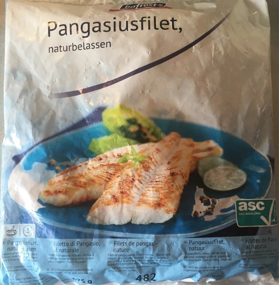 Pangasiusfilet naturbelassen