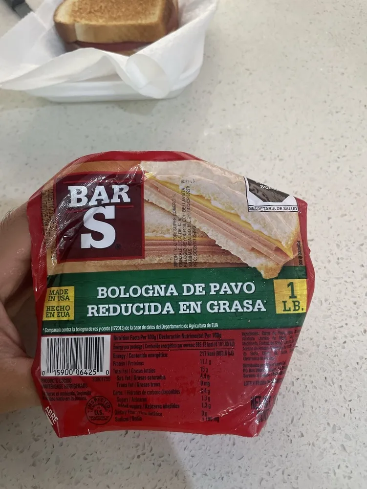 Bologna De Pavo Reducida En Grasa