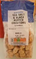 Sea salt & black pepper croutons