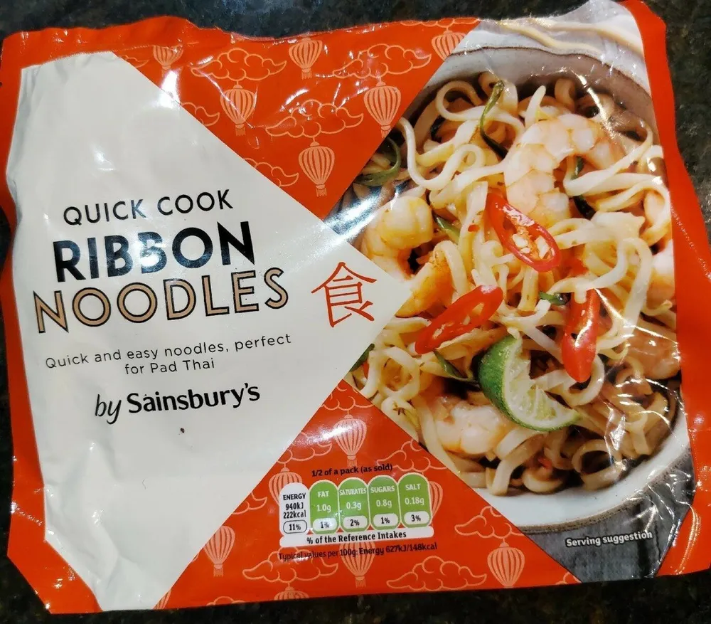 Quick cook ribbon noodles