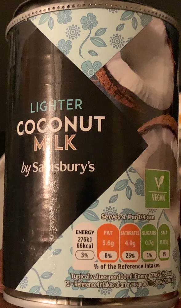 Lighter Coconut Milk