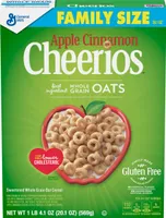Apple cinnamon whole grain oat cereal