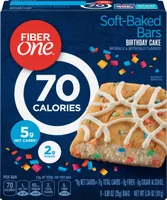 Snacks calorie birthday cake baked bar