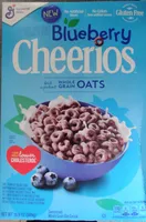 Blueberry sweetened whole grain oat cereal