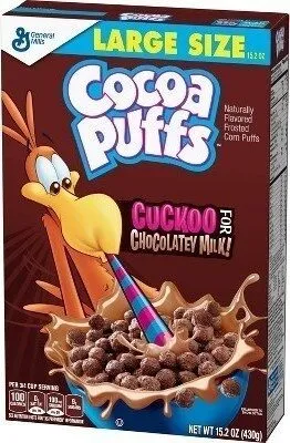 General mills cocoa puffs great chocolatey taste