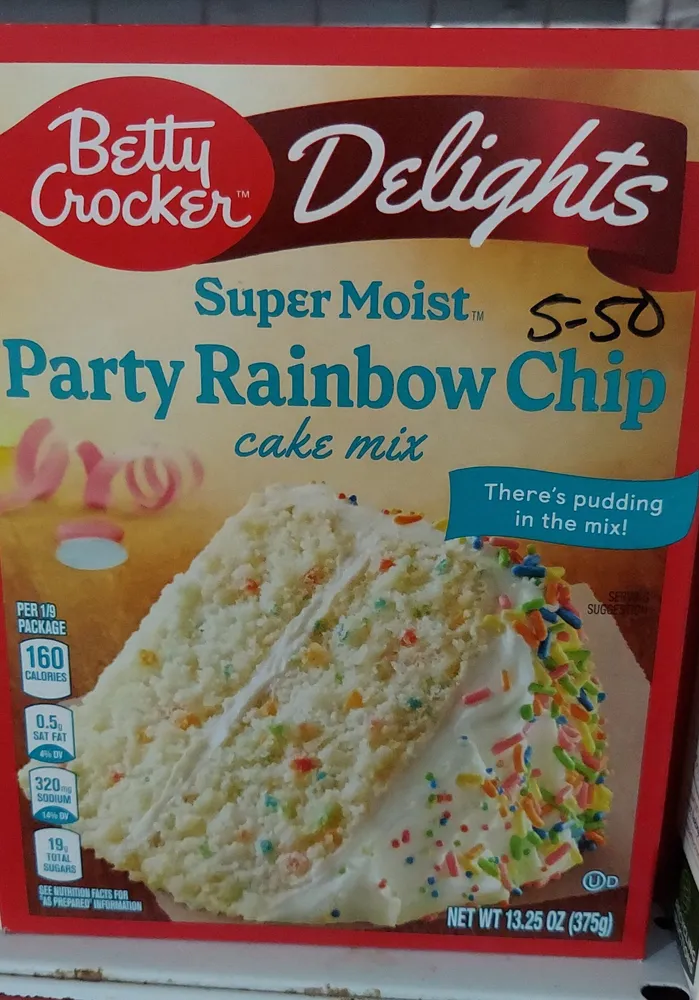 Party Rainbow Chip Cake