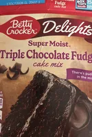 Triple chocolate fudge cake