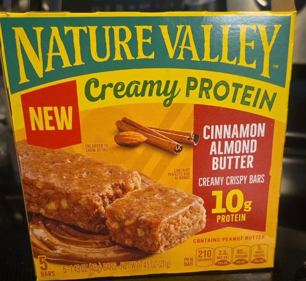 Creamy Protein Cinnamon Almond Butter Creamy Crispy Bars