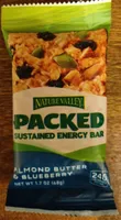 Packed sustained energy bar - almond butter & blueberry
