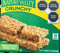 Barras de granola con avena integral y miel
