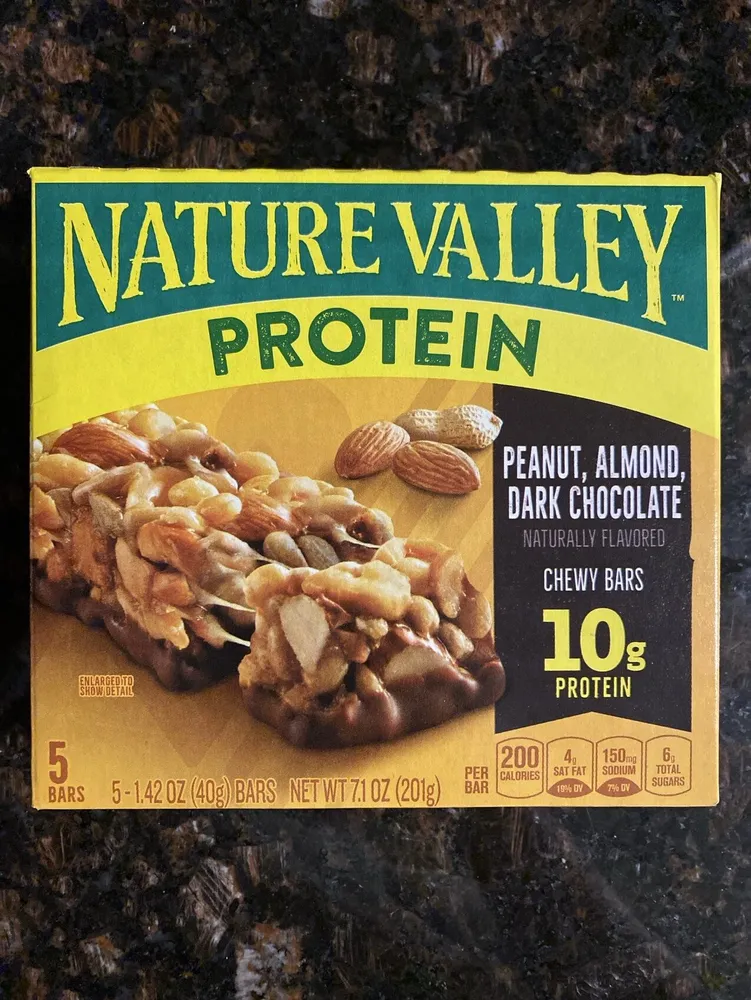 Peanut, Almond, Dark Chocolate Chewy Bars
