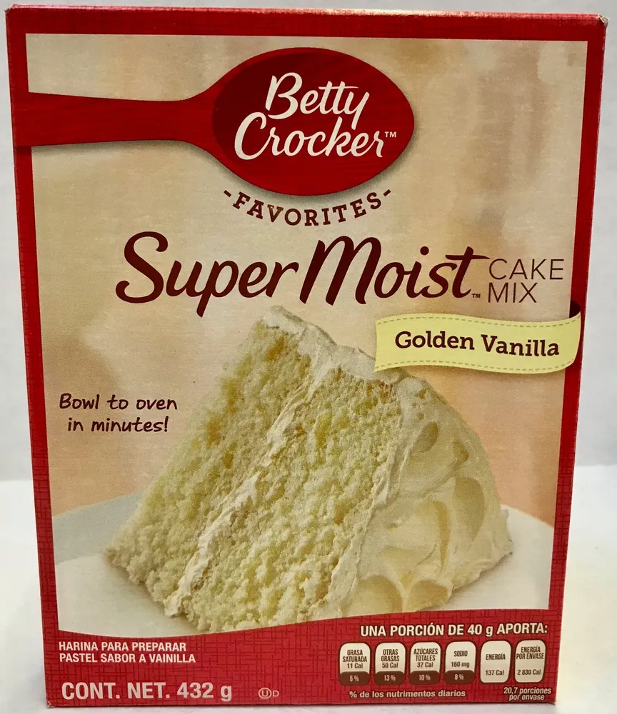 Super moist cake mix golden vanilla