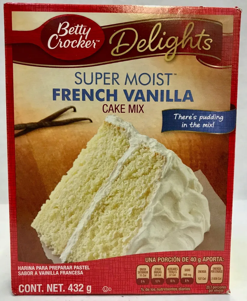 Super moist french vanilla cake mix