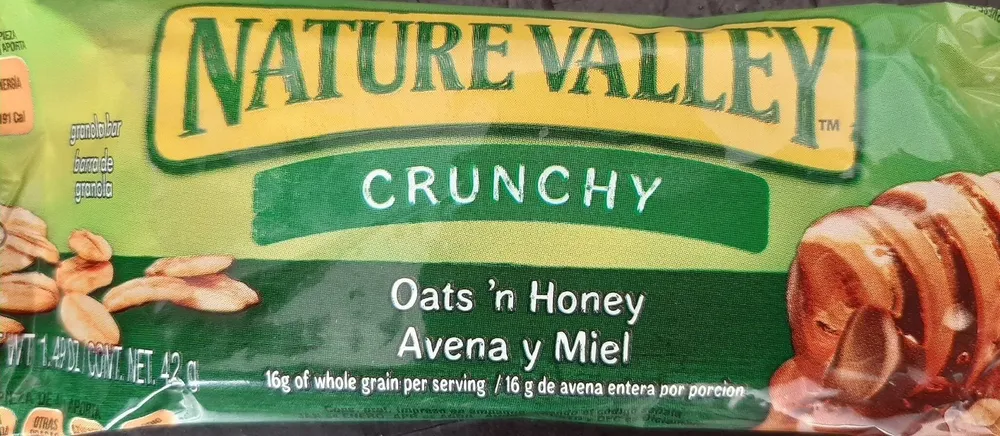 Nature valley crunchy oats 'n honey