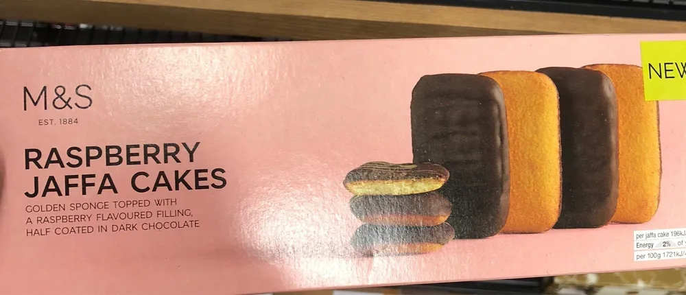 Raspberry jaffa cakes