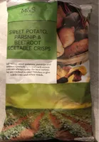 Sweet potato,parsnip & beetroot vegetable crisps