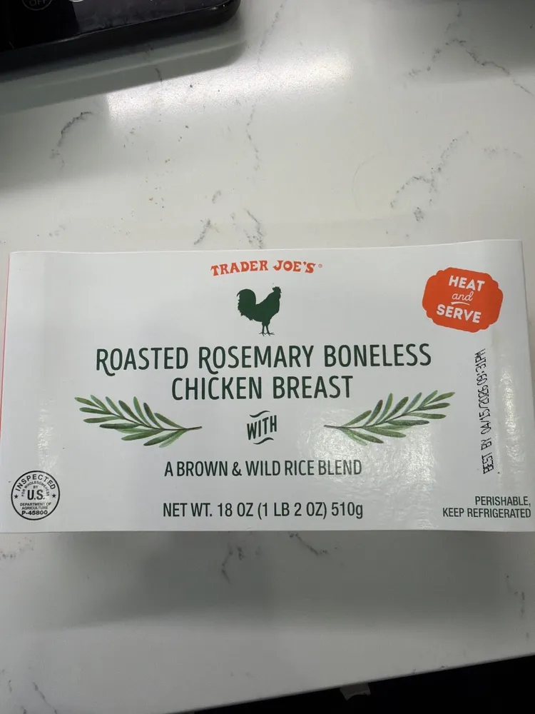 Roasted Rosemary Boneless Chicken Breast with a Brown & Wild Rice Blend