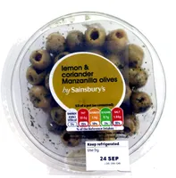 lemon and coriander Manzanilla olives