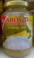 Nata de coco au jus de mangue