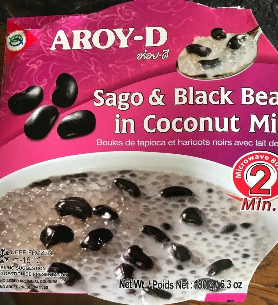 Sago&black bean in coconut milk