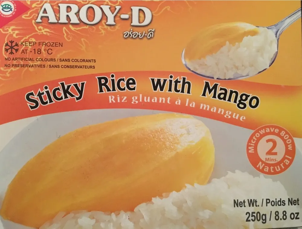 Frohen Sticky Rice with Mango