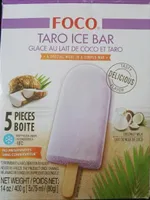 Glace au lait de coco et taro