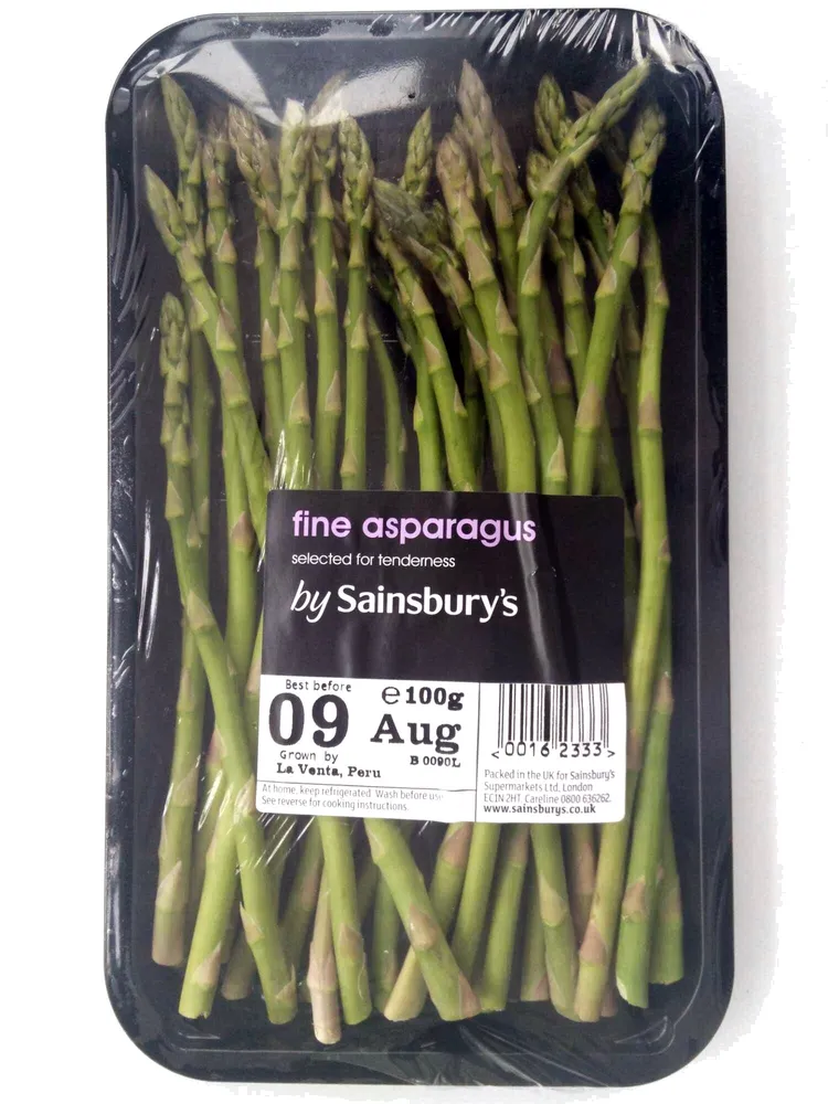 (Barcode clash) Sainsbury's fine asparagus / M&S chicken
