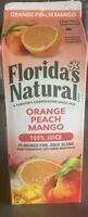 Orange peach mango juice